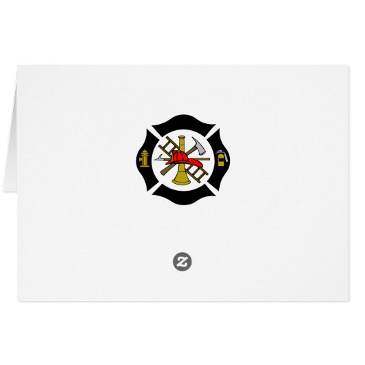 Fire Truck - Card (Back Horizontal)