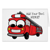 Fire Truck - Card (Front Horizontal)