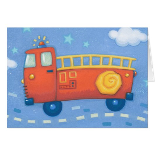 Fire Truck Cards (Front Horizontal)