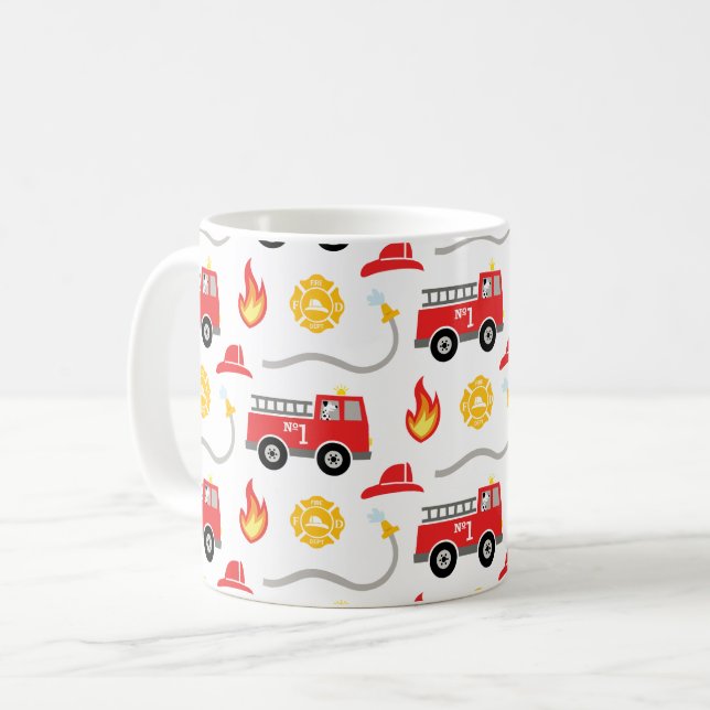 Fire Truck  Coffee Mug (Front Left)