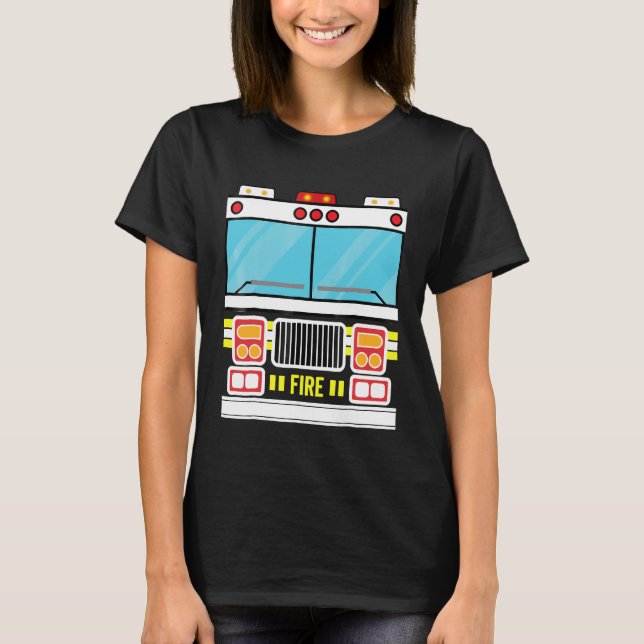 Fire Truck Costume Shirt Halloween Costume (Front)