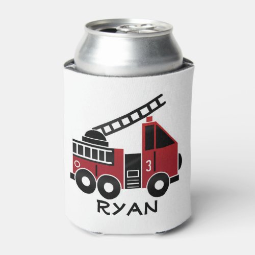 Fire truck custom can cooler