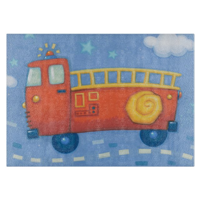 Fire Truck Cutting Board (Front)