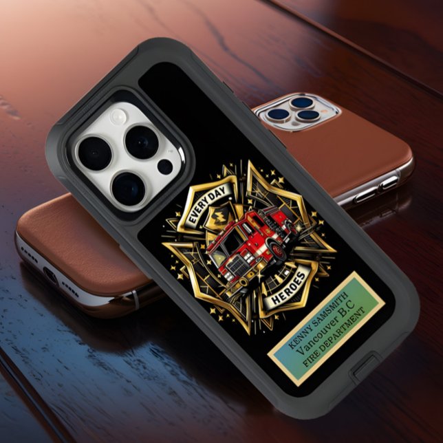 Fire Truck Everyday Heroes iPhone 15 Pro Case (Creator Uploaded)