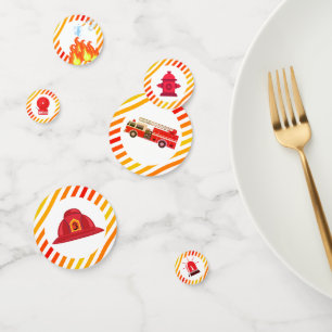 Fire Truck Fire Engine Birthday Party Confetti