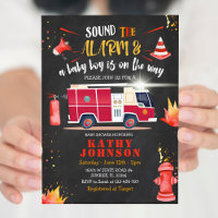 Fire Truck Firefighter Boy Baby Baby Shower Sound