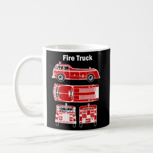 Fire Truck Firefighter Coffee Mug