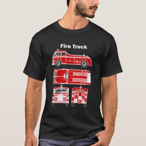 Fire Truck Firefighter T_Shirt