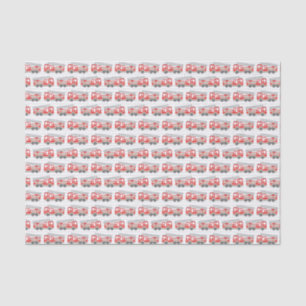 Fire Truck Firefighter Tissue Paper