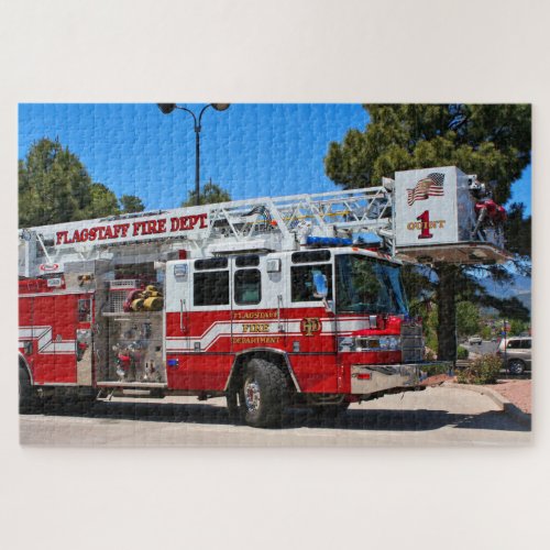 Fire truck Flagstaff  Arizona Jigsaw Puzzle