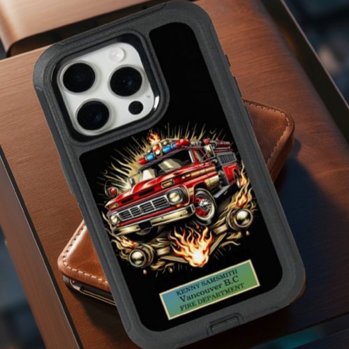 Fire Truck Hero iPhone 15 Pro Case