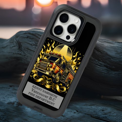 Fire Truck In Flames iPhone 15 Pro Case