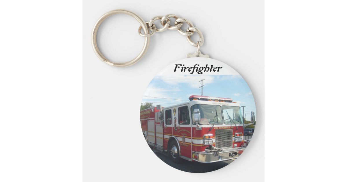fire truck key chain Zazzle
