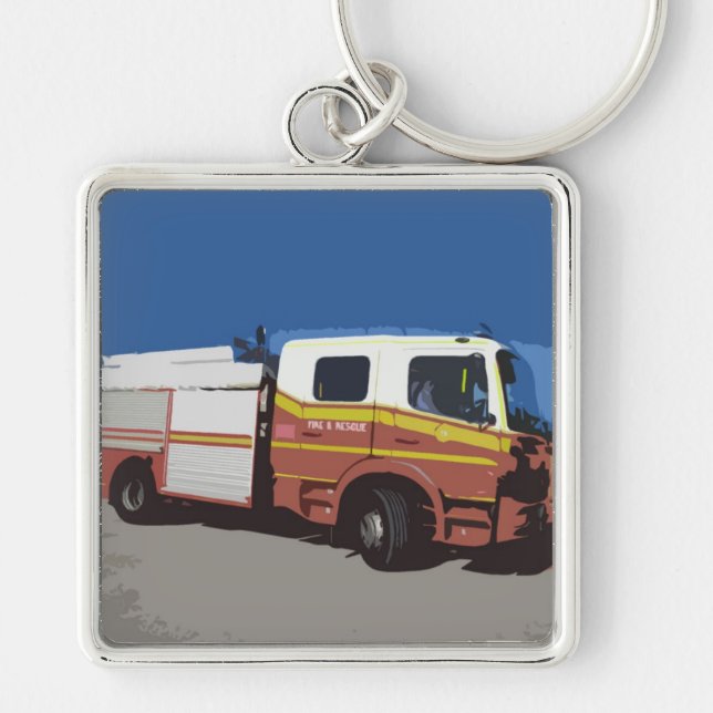 Fire Truck Keychain (Front)