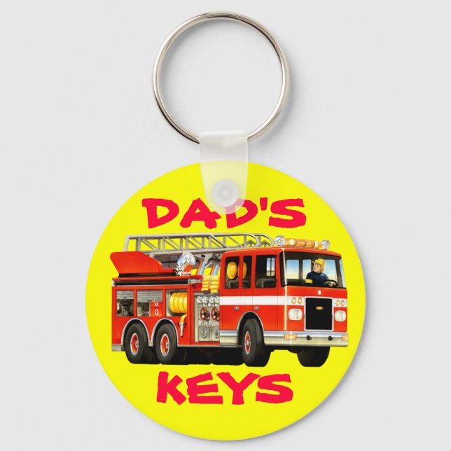 Fire Truck Keychain (Front)
