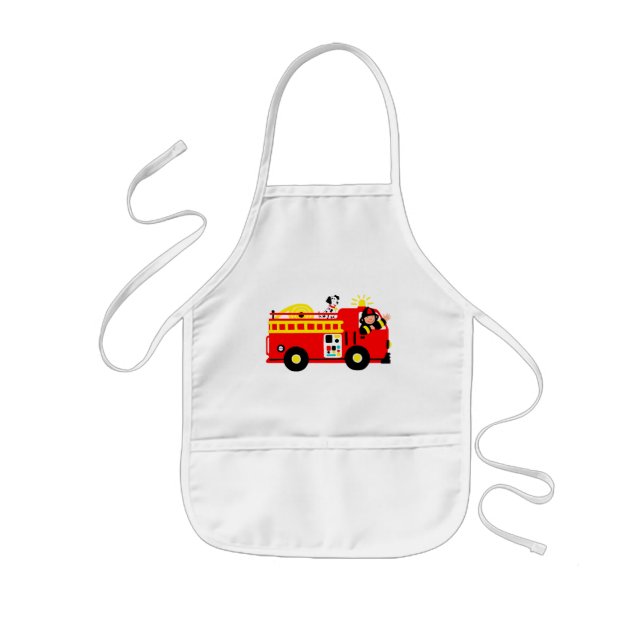 Fire Truck Kids' Apron (Front)