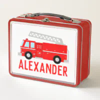 Fire Truck Lunch Box