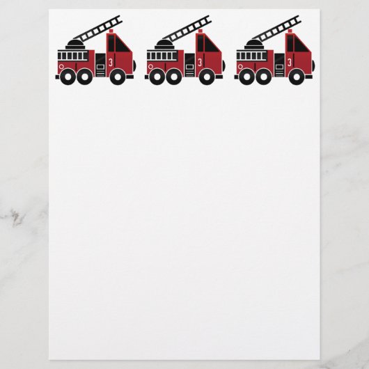 Fire truck letterhead (Front)