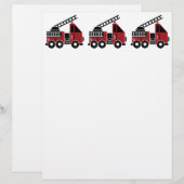 Fire truck letterhead (Front/Back)