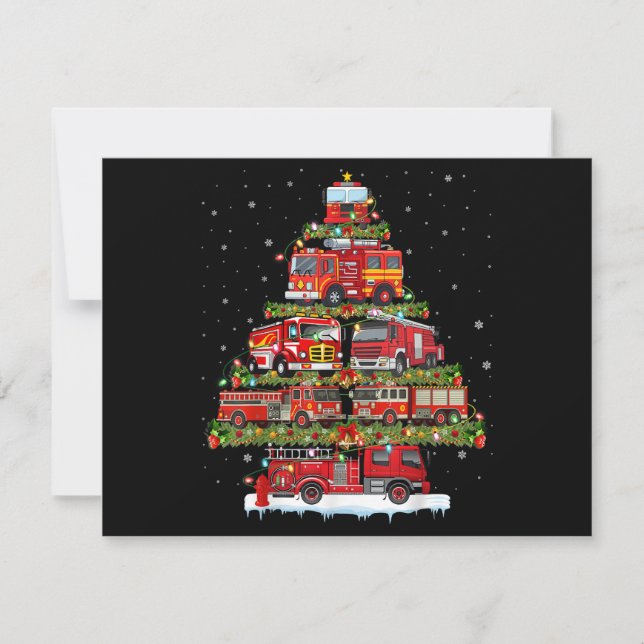 Fire Truck Lights Firefighter Fire Truck Christmas (Front)