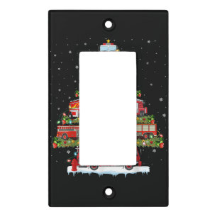 Fire Truck Lights Firefighter Fire Truck Christmas Light Switch Cover