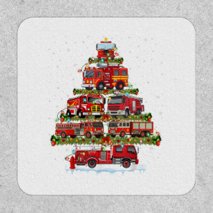 Fire Truck Lights Firefighter Fire Truck Christmas Patch