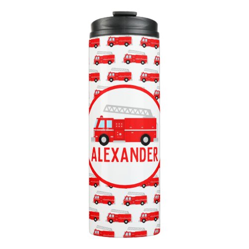 Fire Truck Name Thermal Tumbler