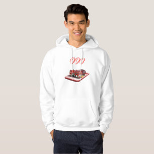 Fire Truck On Mobile Phone 000 Logo, Hoodie