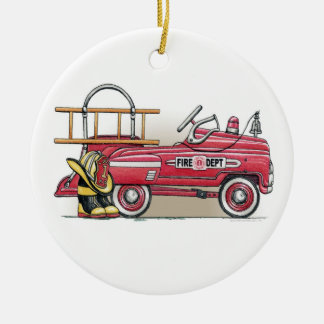 Fire Truck Pedal Car Ornament