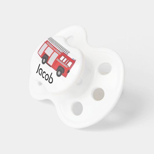 Fire Truck | Personalized Pacifier (Front Right)