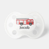 Fire Truck | Personalized Pacifier (Front)