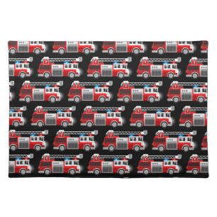Fire truck placemat