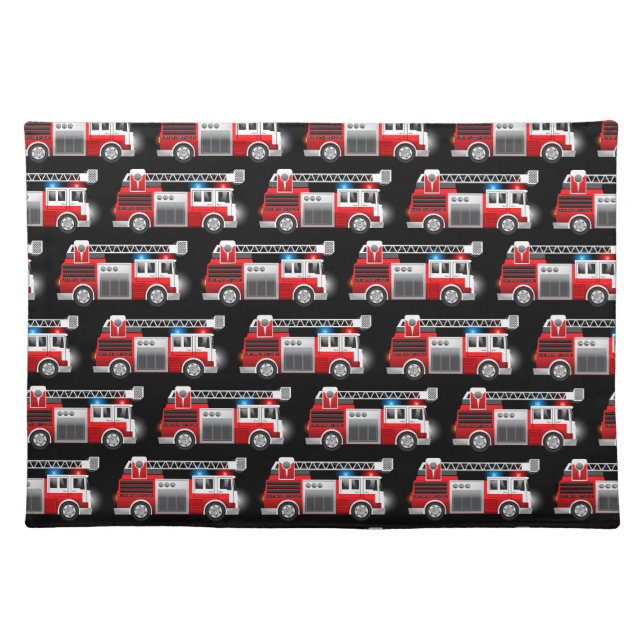 Fire truck placemat (Front)