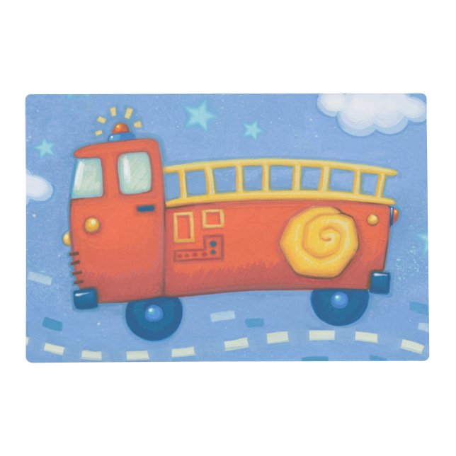 Fire Truck Placemat (Front)