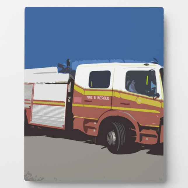 Fire Truck Plaque (Front)