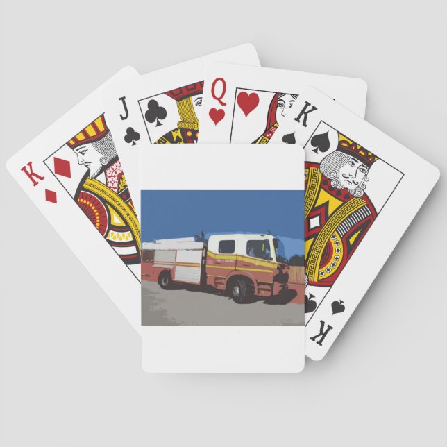 Fire Truck Poker Cards (Back)