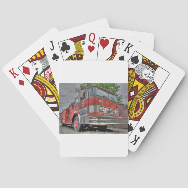 Fire Truck Poker Cards (Back)