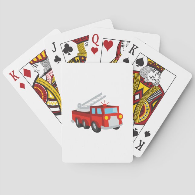 Fire Truck Poker Cards (Back)