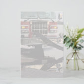 Fire Truck Pumper Hose Fade Fire Fighter (Standing Front)