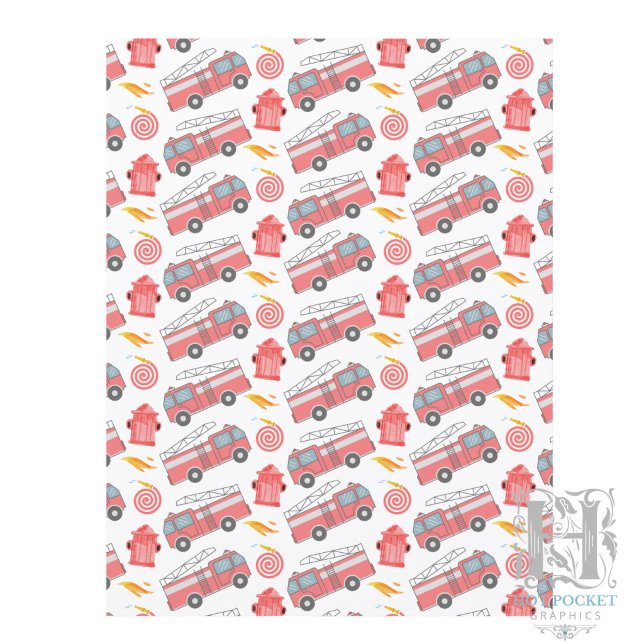 Fire Truck Scrapbook Paper (Creator Uploaded)