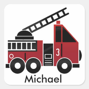 Fire truck sticker