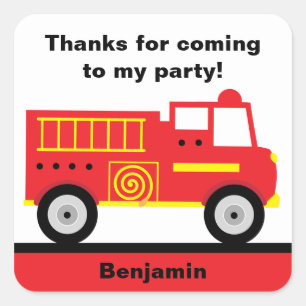 Fire Truck Stickers