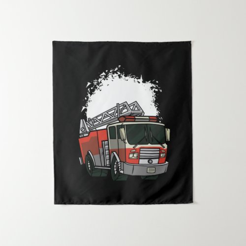 Fire Truck Tapestry