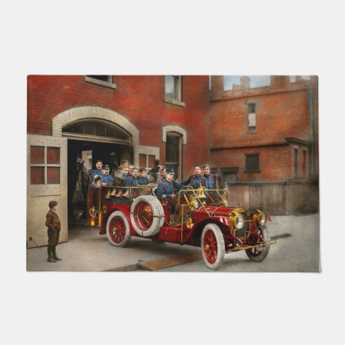 Fire Truck _ The flying squadron 1911 Doormat