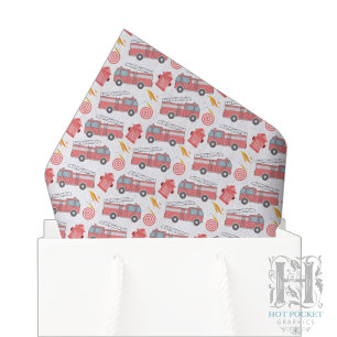 Fire Truck Tissue Paper