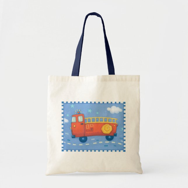 Fire Truck Tote Bag (Front)