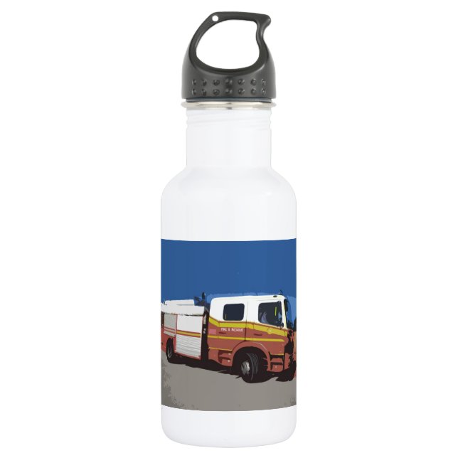 Fire Truck Water Bottle (Front)