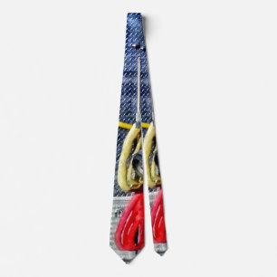 Fire Truck With Hoses and Ax Tie