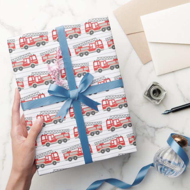 Fire Truck Wrapping Paper (Gifting)