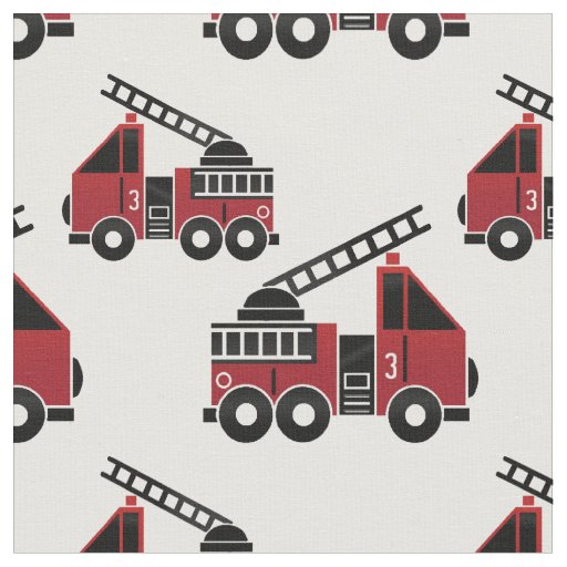 Fire trucks fabric